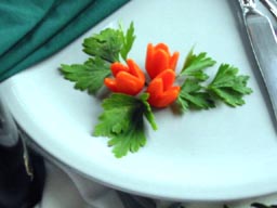 Carrot Flower Garnish