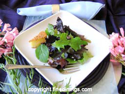 Mesclun Salad with Camembert Cheese