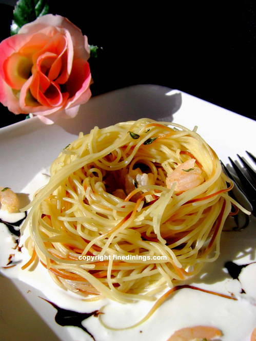Angel Hair Pasta Nests Finedinings Com Gourmet Recipe