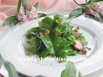 mushroom hazelnut salad